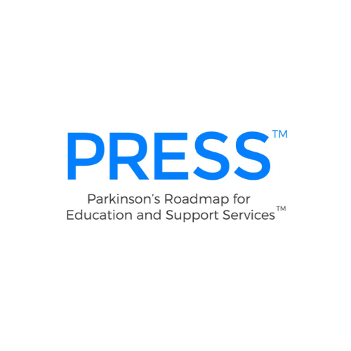 press small logo words only virginia parkinsons