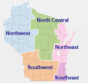 Wisconsin DOT regions