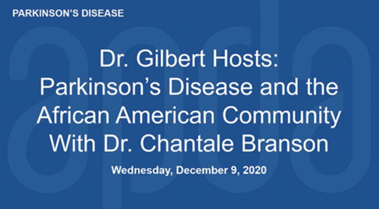 Dr. Gilbert Hosts: PD & the African American Community