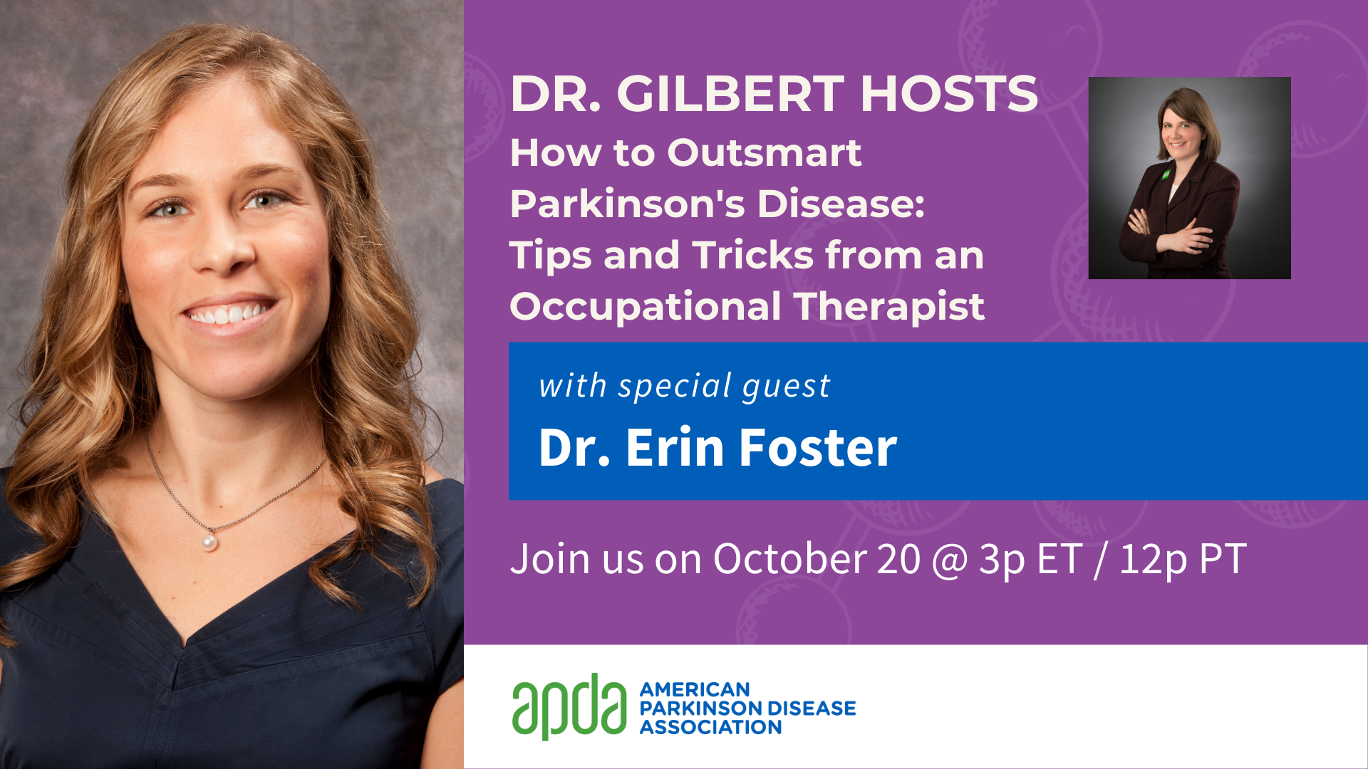 Informational Header for Dr. Gilbert Host's October 20th Broadcast 3 PM Eastern Time / 12 PM Pacific Time