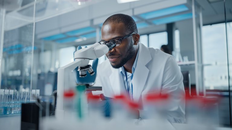 researcher-at-microscope
