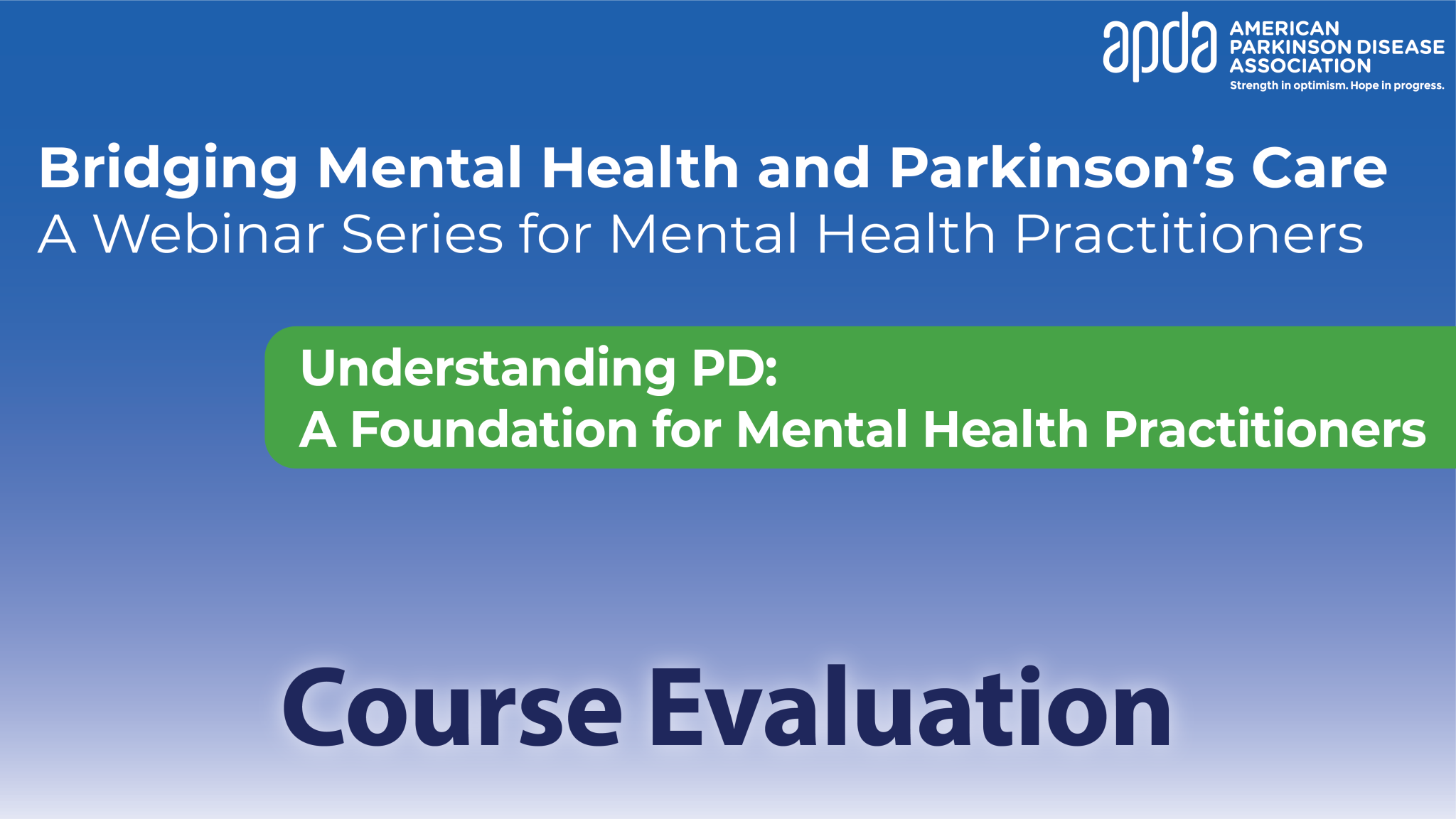 Course Evaluation