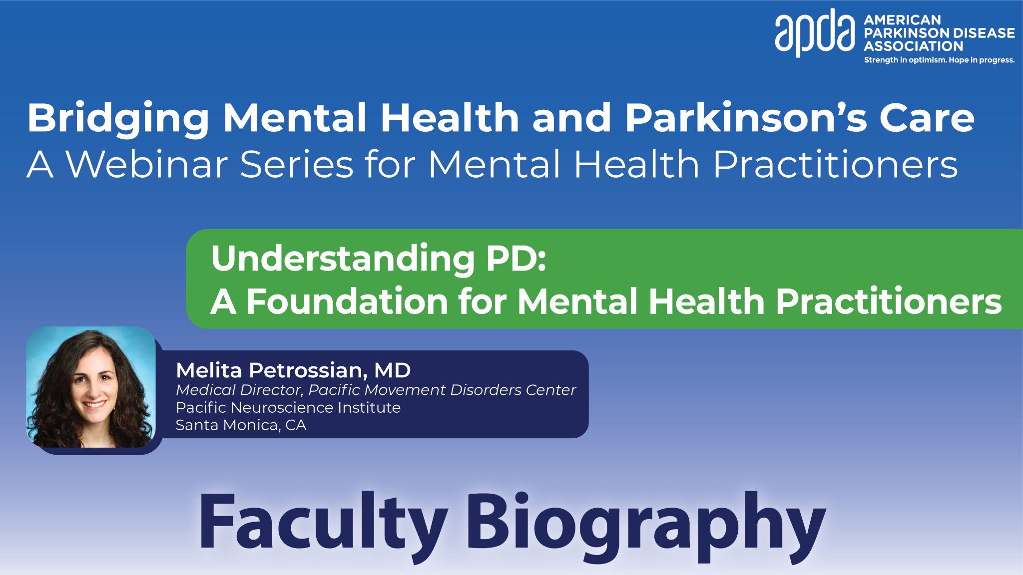 Faculty Biography